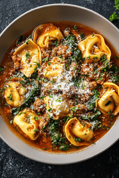 Sausage Tortellini Soup