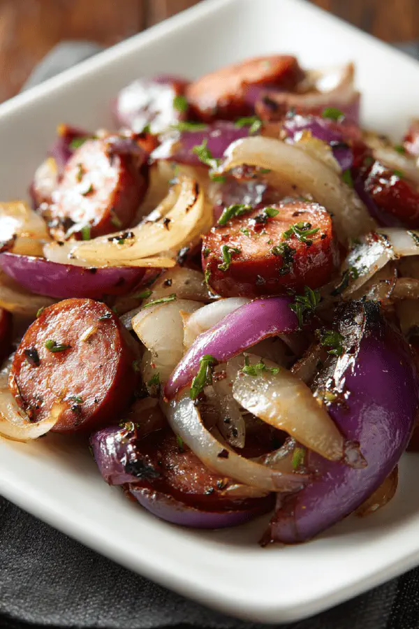 Sautéed Onions and Spicy Sausage