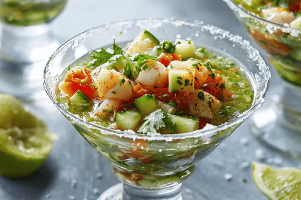 Seared Scallops with Peach Salsa