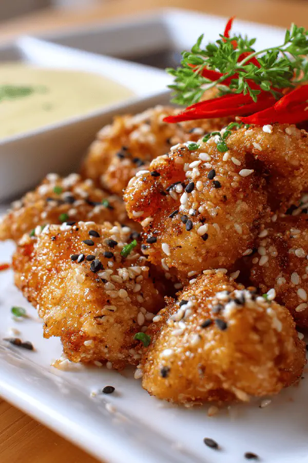 Sesame Wasabi Fried Chicken