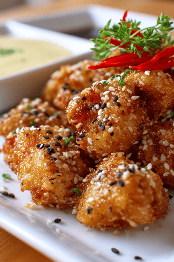 Sesame Wasabi Fried Chicken