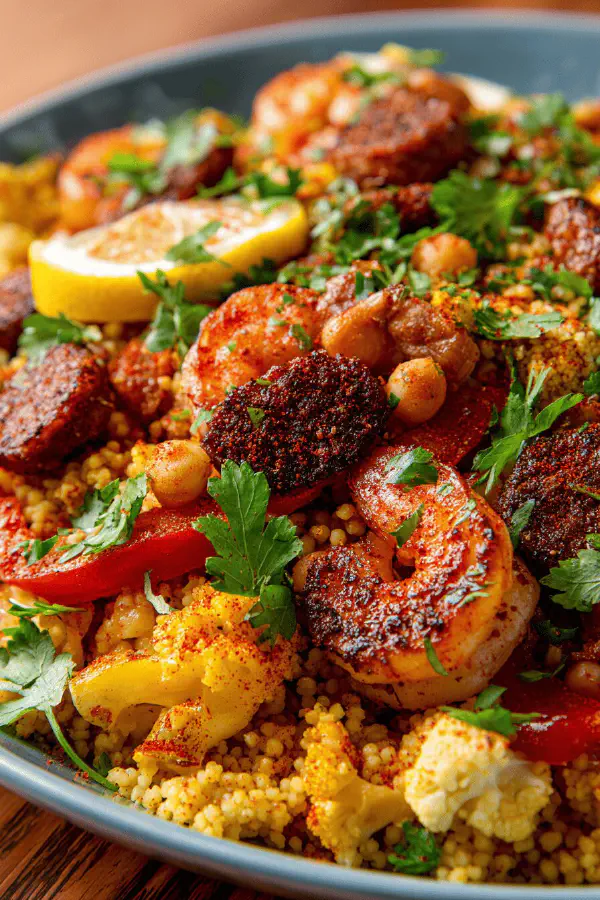 Shrimp and Spiced Sausage Couscous