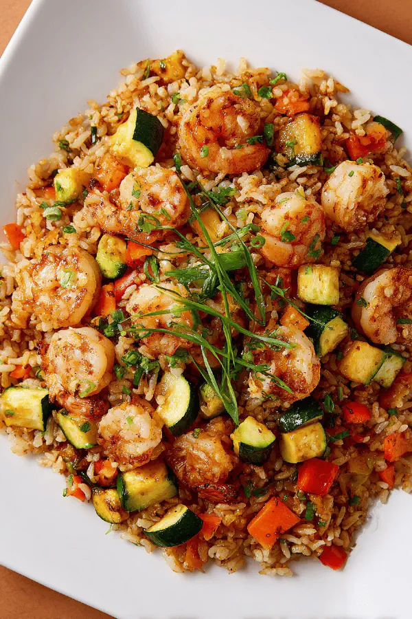 Shrimp Fried Rice Sheet Pan