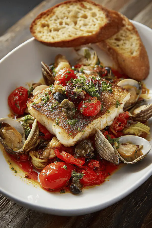 Sicilian Style Walleye Clams