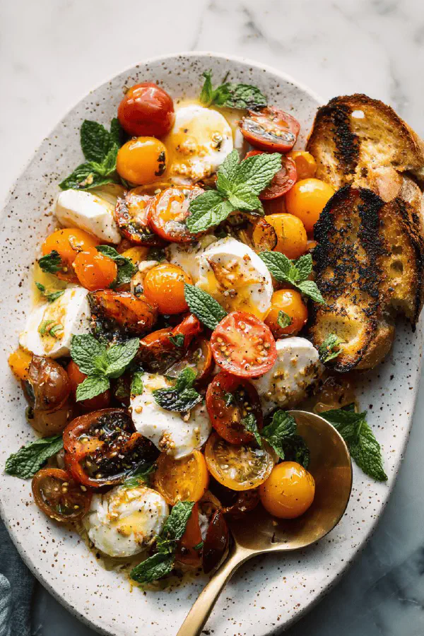 Silken Tofu Caprese Twist