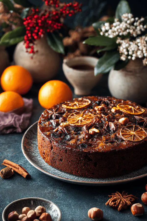 Skillet Fruit Cake Twist