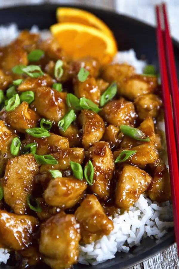 Skillet Tangerine Chicken Twist