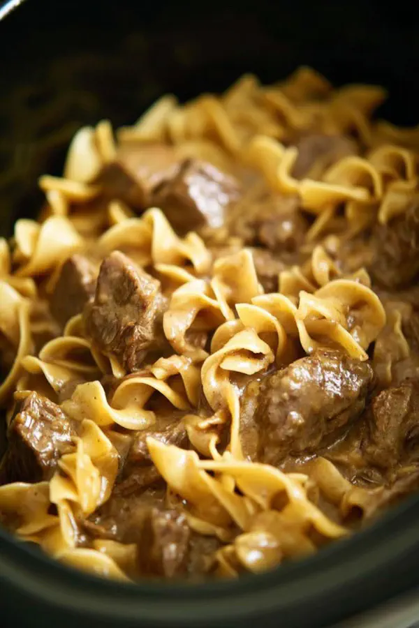 Slow Cooker Beef Stroganoff