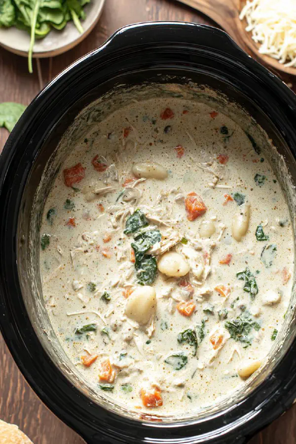 Slow Cooker Chicken Gnocchi Soup