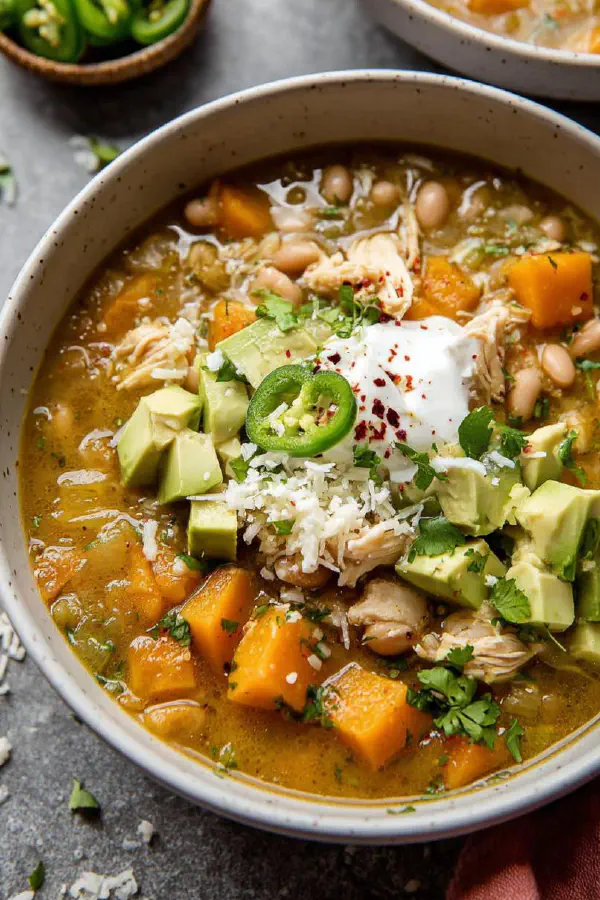 Slow Cooker White Chicken Chili