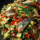 Cold Spelt Salad with Salmon Avocado