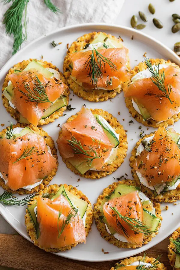 Smoked Salmon Pesto Bites