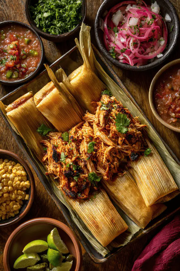 Smoky Chicken Tamales
