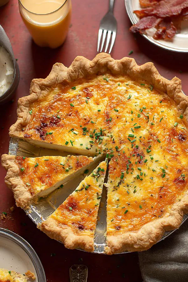 Smoky Ham and Swiss Quiche