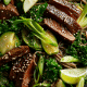 Beef Ramen Bowls with Eggplant & King Oyster Mushrooms