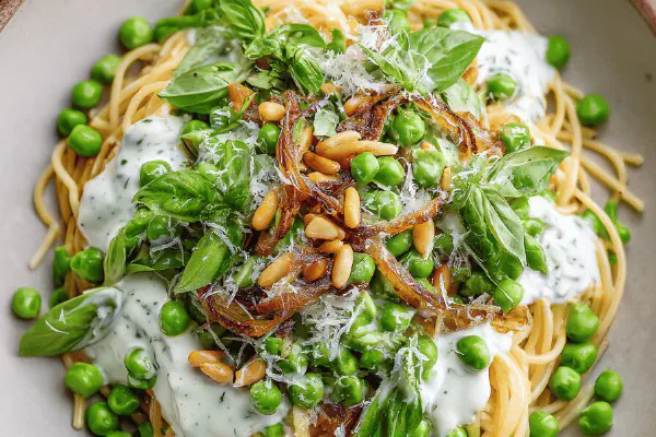 Garlic Cream Linguines Twist