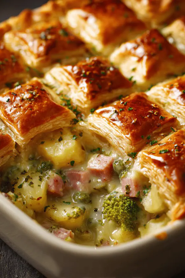 Spiced Apple Ham Pot Pie