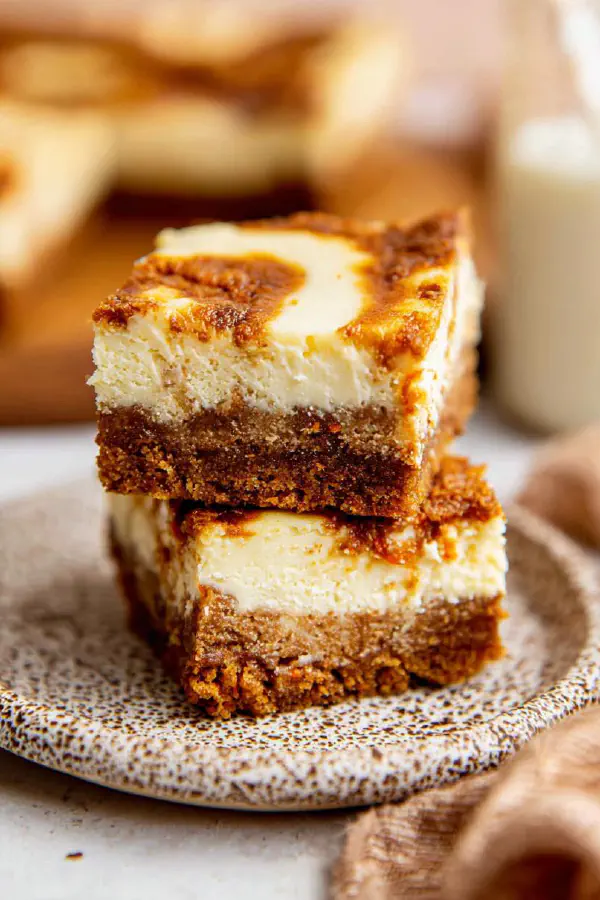 Spiced Carrot Cheesecake Bars