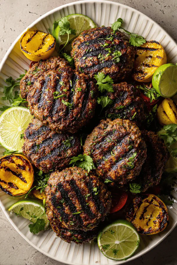 Spiced Lamb Patties with Charred Citrus