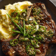 Steak with Jalapeño Miso Butter