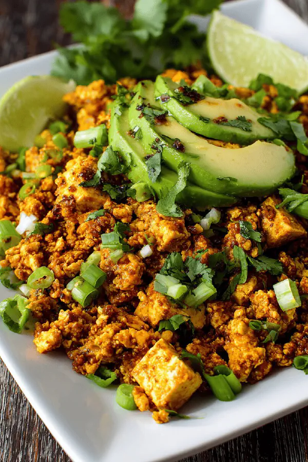 Spiced Mexican Tofu Scramble
