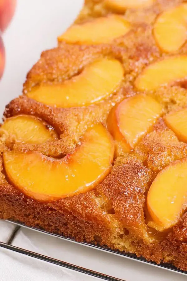 Spiced Peach Upside Cake