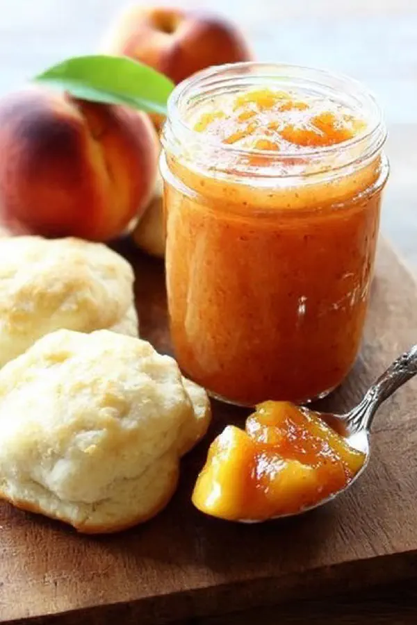 Spiced Peach Freezer Jam
