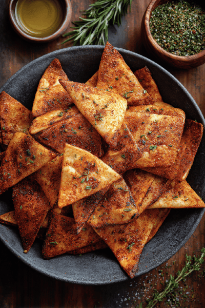 Spiced Pita Chips with Smoky Twist