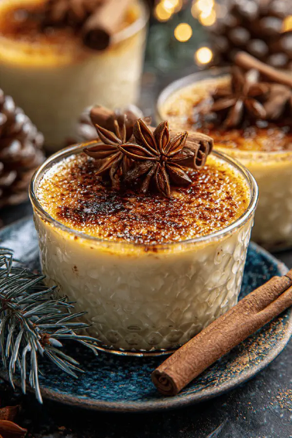 Spiced Rum Eggnog Crème Brûlée