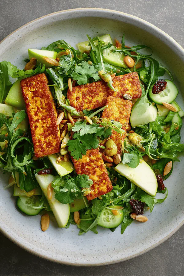 Spiced Tempeh Apple Salad