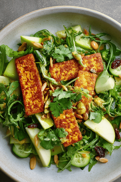 Spiced Tempeh Apple Salad