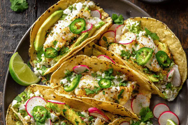 Warm Fennel Grape Fish Salad