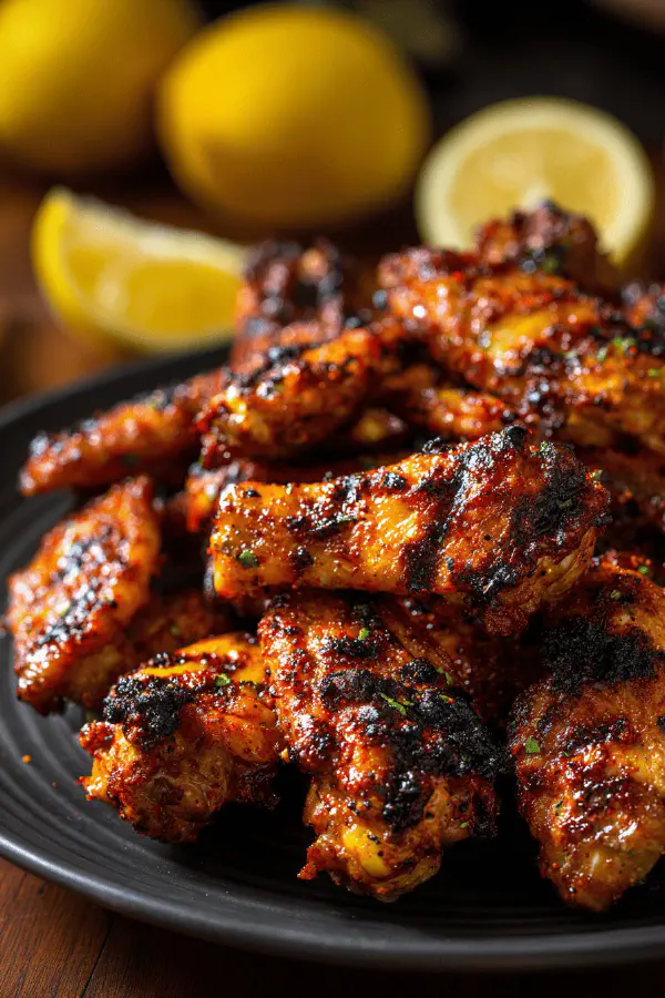 Spicy Grilled Lemon Pepper Wings