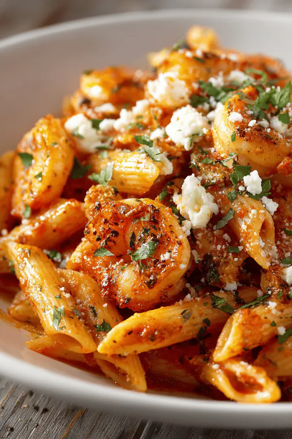 Spicy Shrimp Penne