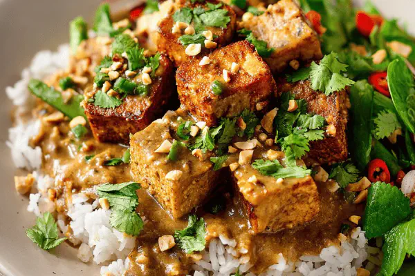 Mediterranean Tofu Veg Stack