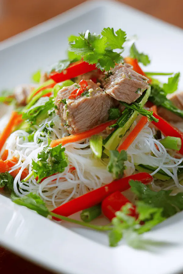 Spicy Tuna Vermicelli Salad