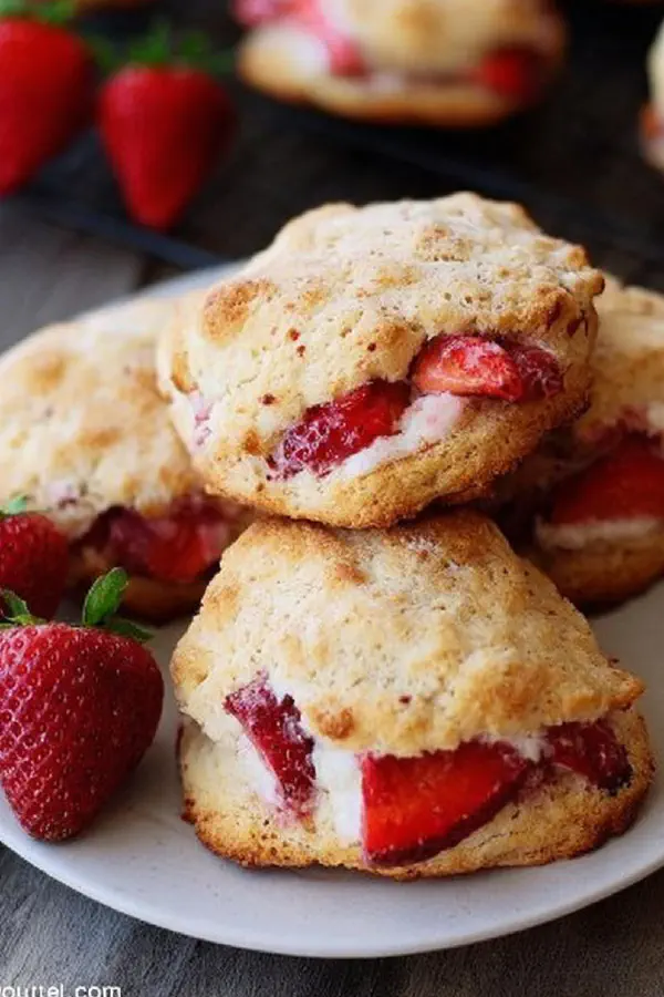 Strawberry Cream Scones