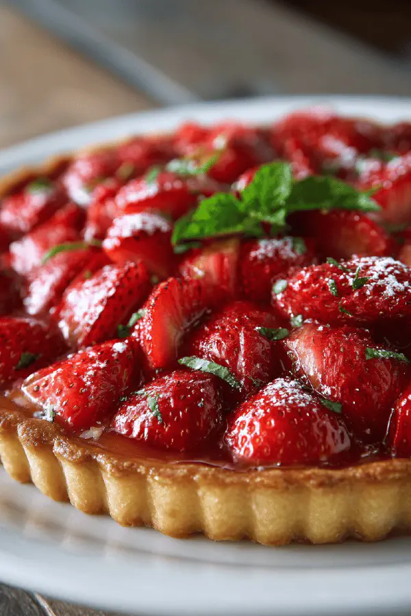 Strawberry Rhubarb Tart