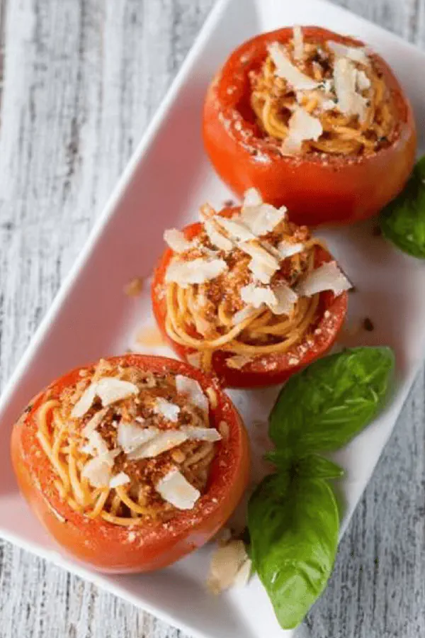 Stuffed Heirloom Tomatoes