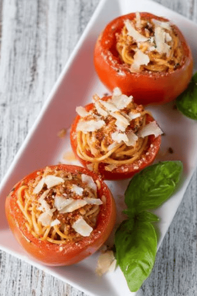 Stuffed Heirloom Tomatoes