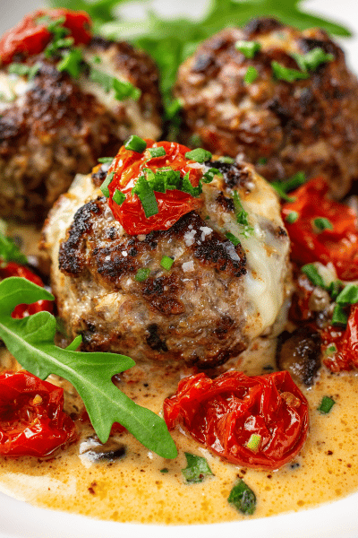 Stuffed Veal Balls with Gruyere