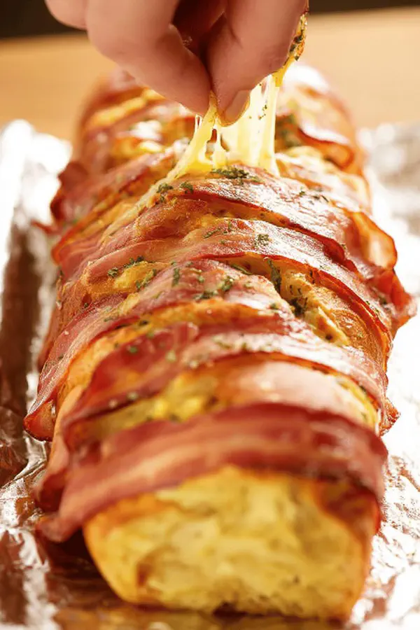 Swiss Bacon Herb Pull-Apart
