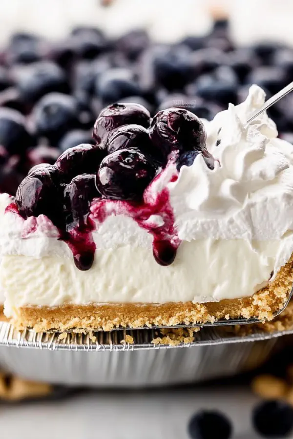 Tangy Blueberry Cheese Pie