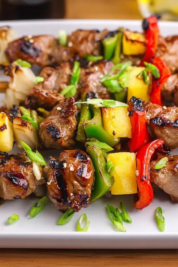 Tangy Teriyaki Pork Kabobs