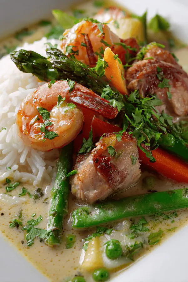 Thai Chicken Shrimp Soup