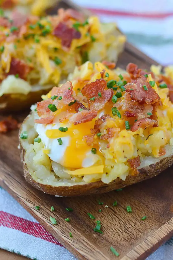 Twice Baked Breakfast Potatoes