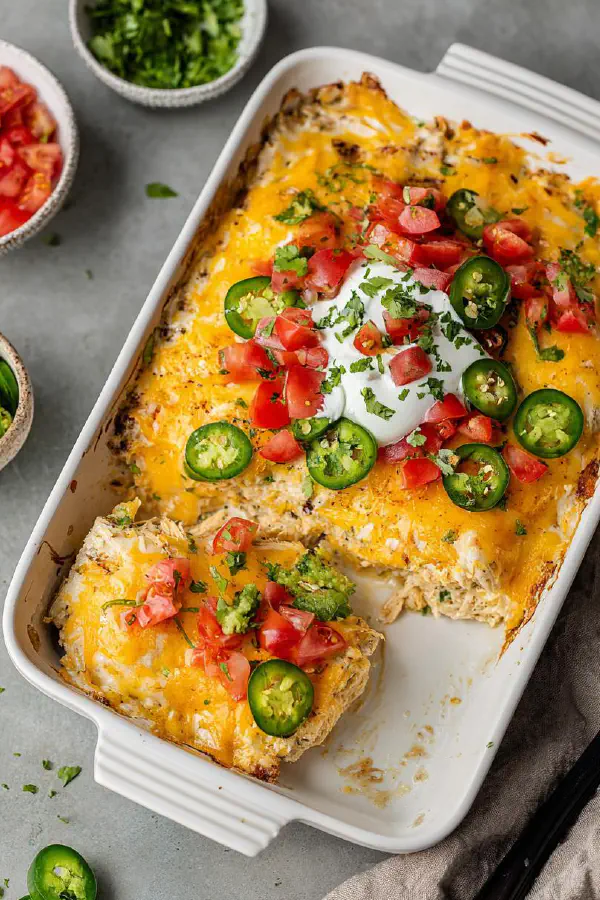 Twisted Chicken Enchilada Stack