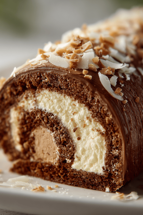 Twisted Red Velvet Log