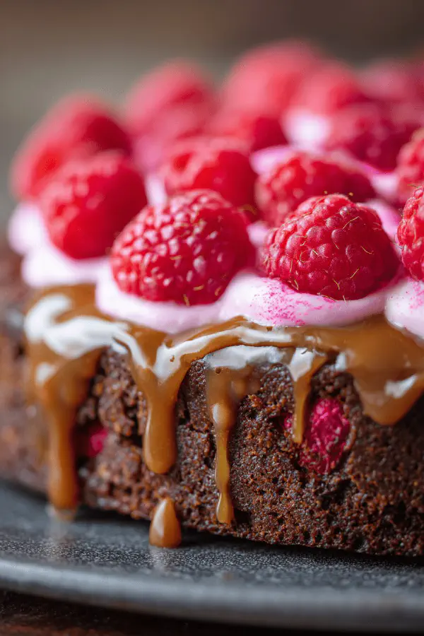 Valentine Chocolate Raspberry Cake