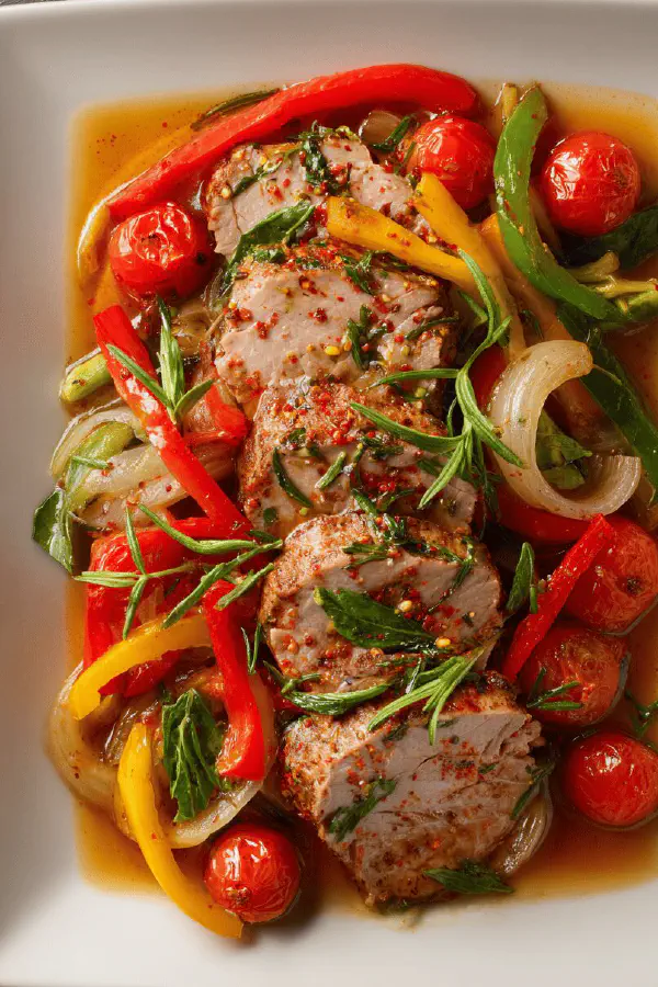 Veal Roast with Peppers and Sage